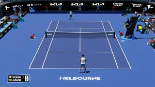 Lorenzo Sonego vs Carlos Alcaraz  Australian Open  AO Tennis 2  PS5 Gameplay [upl. by Spieler149]