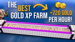 Minecraft Gold amp XP Farm 121  BEST DESIGN  120000 Items Per Hour [upl. by Chrystel518]