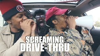 YELLING DRIVE THRU ORDERS 2  cops called [upl. by Pinkerton]