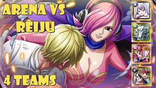 Arena VS Reiju 4 Teams Batch  No Batch  Speed Teams One Piece Treasure Cruise [upl. by Melak]