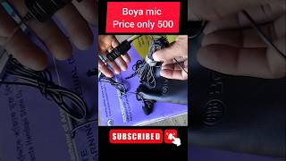 Boya m1 mic unboxing and review  Boya mi mic price  best mic under 500 shortsfeed shorts mic [upl. by Capriola730]