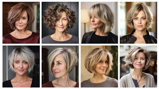 Women Over 50 With Fine Hair Are Embracing These Flattering And Chic Short Hairstyles😍 [upl. by Adile516]