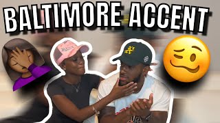 BALTIMORE ACCENT CHALLENGE 😂😂  THEIR ACCENT IS A PIECE OF WORK 😩😭 [upl. by Kolb]