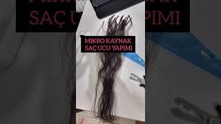 Mikro kaynak saçları çıkarınca uçları nasıl yenilenir MIKROKAYNAK UÇLAMA YAPIM hair mikrokaynak [upl. by Kessler]