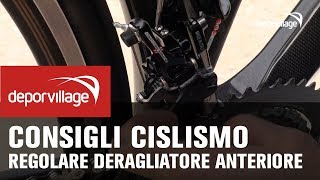 Come regolare il deragliatore anteriore della bici da corsa [upl. by Eidua]