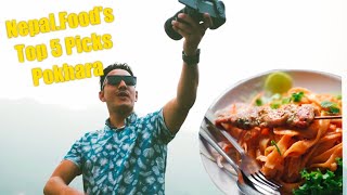 NepalFoods TOP 5  FOOD VLOG POKHARA  TVS Ntorq [upl. by Larrad]