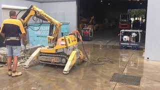 Makinex 23kVA generator running Brokk demolition equipment [upl. by Seerdi48]