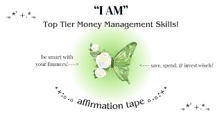 how to manage your money successfully 💸✨ affirmation tape 📼 [upl. by Ahsuoj403]