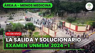 🔴 SALIDA  SOLUCIONARIO Examen de Admisión UNMSM 2024  I​ 🌳 Área A  menos medicina 🩺 [upl. by Morrison749]