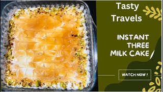 Three Milk Cake – Soft and Sweet By Tasty Travels [upl. by Naz511]