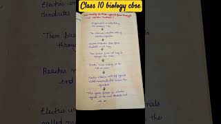 Ques How do signals pass through and between neurones biology cbse10 [upl. by Arrec]