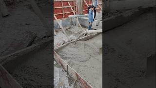 Concrete pump se dumping concrete mix  concrete casting work ytshorts concrete curtain [upl. by Lasonde]