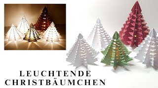 315 Video 🎄Leuchtende Christbäumchen🎄  Weihnachten  Simply Craft  Anleitung  Tutorial  LED🎄 [upl. by Ainoval]