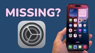 Settings App Missing After iOS 18 Update FIXED [upl. by Garland318]