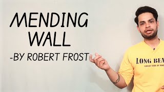 Mending Wall by Robert Frost in Hindi [upl. by Rosdniw945]