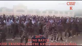 CISF TRAINING CENTRE KRTC MUNDALIURISA43 NO BATCH2017MOSTI TIME DANCEkangkan das [upl. by Kirwin522]