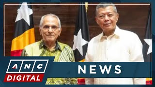 DOJ Secretary Remulla visits TimorLeste to ask for cooperation on return of Teves  ANC [upl. by Emmons606]