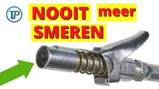 SMEREN MET DE VETSPUIT ZONDER TE SMEREN hoe doorsmeren zonder gesmeer Uniek mondstuk voor vetspuit [upl. by Yrehc190]