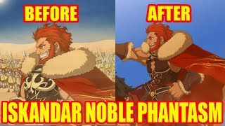 FGO Iskandar Noble Phantasm Before and After [upl. by Maeve]