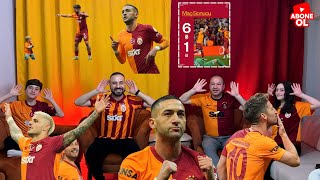 TÜM AİLE GALATASARAY SİVASSPOR MAÇINI İZLEDİK  GALATASARAY 6 SİVASSPOR 1 MAÇ ÖZETİ icardi ziyech [upl. by Welcome]