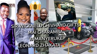 MAI CHARAMBA RECEIVE A GIFT 🚘🚗FROM SIR WICKNELL CHIVHAYO INCLUDING MANYERUKE AND ZHAKATA🎉🎉🎊 [upl. by Romelle]