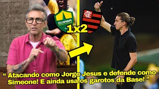 VEJA OS ELOGIOS DA MIDIA PAULISTA AO GRANDE JOGO DO FLAMENGO DO FILIPE LUIS CONTRA O CUIABA HOJE [upl. by Monson]