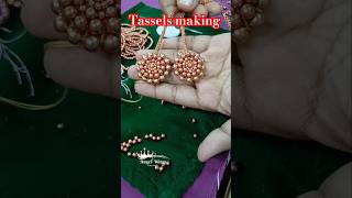 Tassels making allaariworkdesign customized tassels making trending shorts video [upl. by Redna]