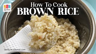 How To Cook Brown Rice In A Rice Cooker Recipe [upl. by Anes]