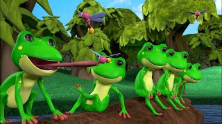 Five little Speckled Frogs Sat On A Speckled Log  Five Little Speckled Frogs Nursery Rhymes Tv [upl. by Mylander]