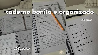 CADERNO BONITO E ORGANIZADO EM 2023 dicas alfabeto e recomendações [upl. by Sheley]