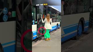 she was stuck so he did this  she got embarrassed in public shorts public girl bus viral [upl. by Carhart]