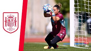 La SELECCIÓN ESPAÑOLA FEMENINA realiza su último entrenamiento antes de viajar a República Checa [upl. by Conner119]