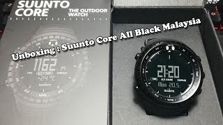 Suunto Malaysia  Core All Black Unboxing [upl. by Belamy]