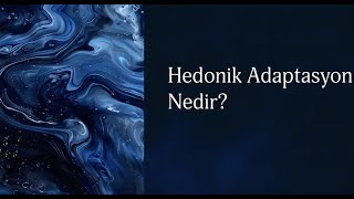 HEDONİK ADAPTASYON  14072024 [upl. by Eirehc]