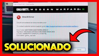 ✅ERROR DE DIRECTX WARZONE 2 [upl. by Gershon41]