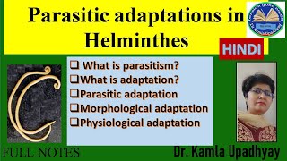 Parasitic adaptation in helminths helminthes adaptation BSc MSc [upl. by Llertnauq778]