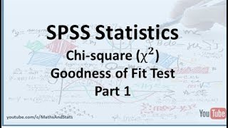 SPSS Chisquare Goodness of Fit Test  Part 1 [upl. by Domonic299]