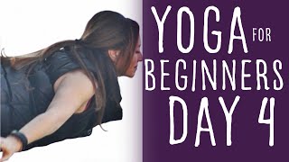 Yoga For Beginners At Home 15 minute Class 30 Day Challenge Day 4 [upl. by Llerrit28]