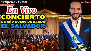 Concierto de Año Nuevo de la Banda El Salvador En Vivo desde el Palacio Nacional [upl. by Nylodam]