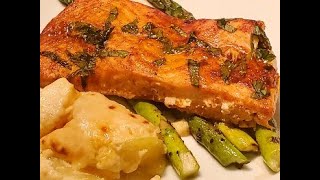 Salmon al Horno SImplemente delicioso [upl. by Ahsatam]