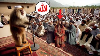 Allah Ki Qudrat Ka Karishma🐒Allah Na Bandar Ko Zuban Di Or Bandar Bolnay Laga🐒Bolany Walay Bandar [upl. by Nivan410]