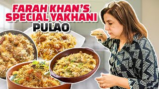 Farah Khans Famous Yakhani Pulao  FarahKhanK [upl. by Joellen]