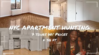 NYC Apartment Hunting  7 Tours W Prices SURPRISE ENDING [upl. by Placidia]