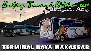 INTIP PROSES PEMBERANGKATAN BUS PETANG DI TERMINAL DAYA MAKASSAR OKTOBER 2024 [upl. by Alilahk320]