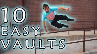 10 PARKOUR VAULTS FOR BEGINNERS [upl. by Nagram]