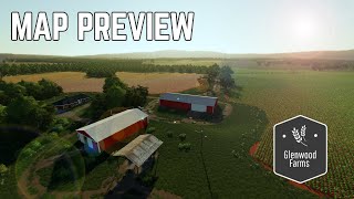 Map Preview  Glenwood Farms Virginia by Large H Mapping  Farming Simulator 19 [upl. by Lenahc]