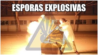 ¡ESPORAS EXPLOSIVAS  El licopodio [upl. by Jadd]