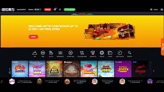 Bons Casino bonus code quotnodepositzquot  Get 50 Free Spins on a Deposit of 5 USD [upl. by Nikoletta606]