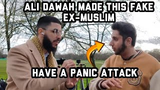 Ali Dawah made this fake exMuslim have a panic attack Ali Dawah and Visitor Speakers Corner [upl. by Nil384]