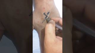 A relatively threedimensional cross tattoo arttattooideas [upl. by Baruch]